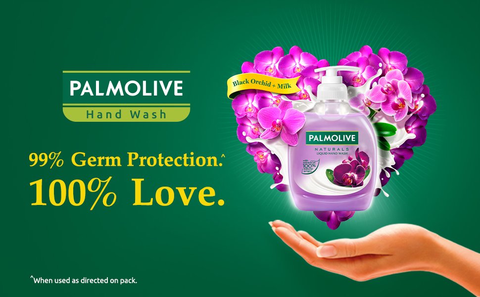 Palmolive Naturals Orchid & Milk Liquid Hand Wash, 250ml Dispenser Bottle