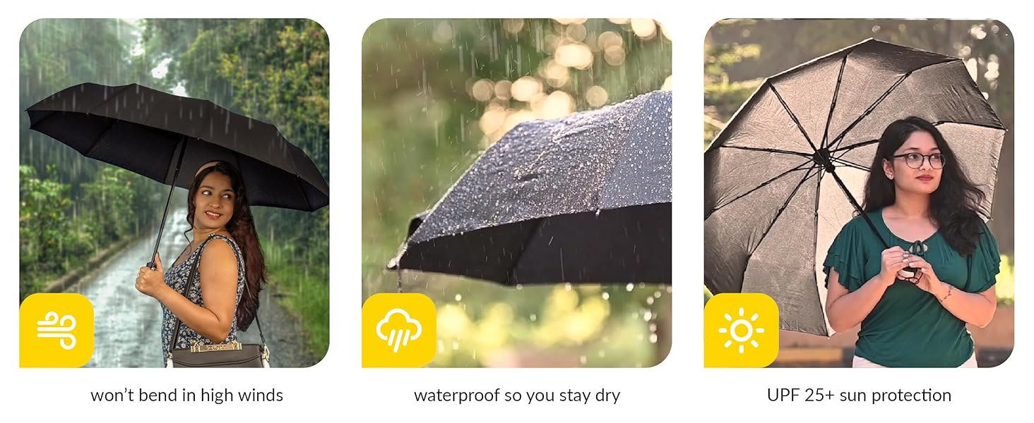 umbrella travel rain sun auto automatic open close uv men women foldable folding ladies small