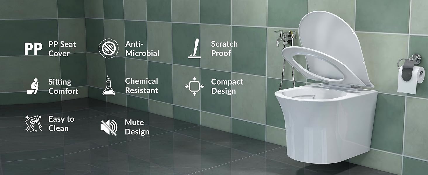 one piece ceramic commode