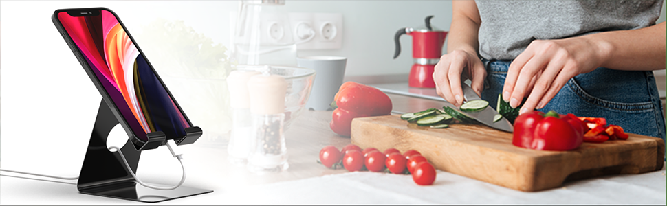 We can cook, watch videos, chat, learn while cooking also