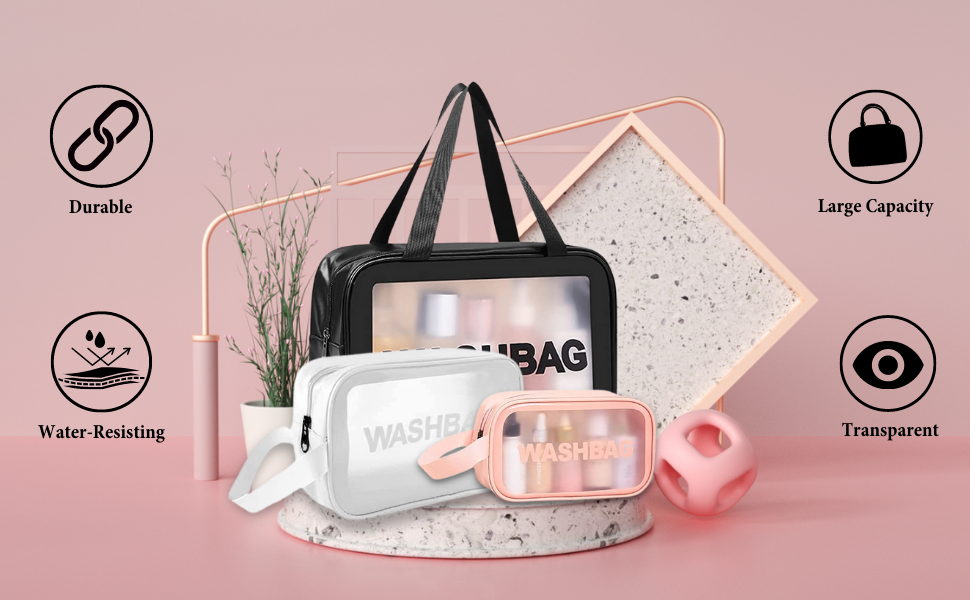 SPN-BFC Makeup Pouch Travel Toiletries Organizer Cosmetic Bags Case Carry Pouch for Women