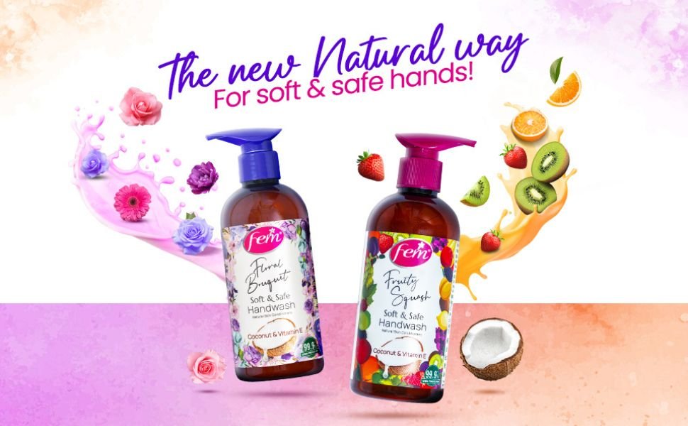 fem handwash, handwash refill, soft handwash, gentle handwash, hand wash, foamy handwash, fem, dabur