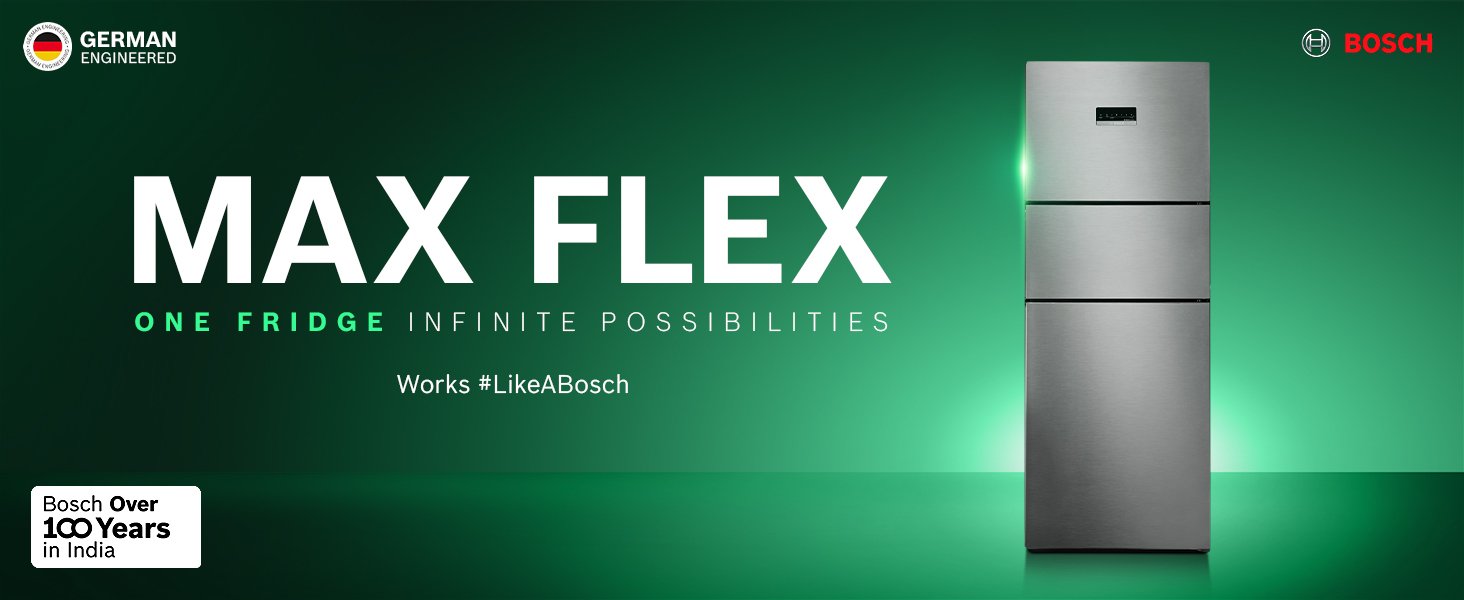Bosch MaxFlex Refrigerator with 3 temperature zones