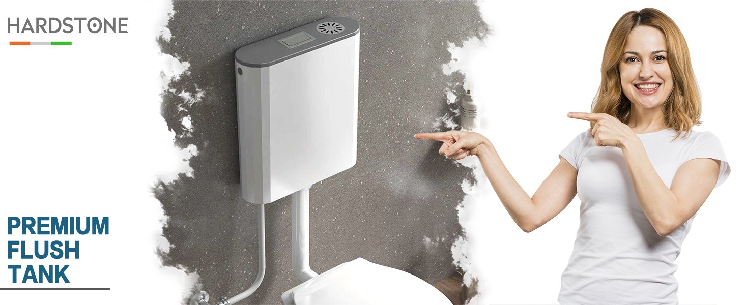 Hardstone flush tank