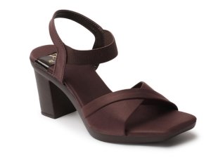 Comfortable Heels for Women Cross Strap Heels Elastic Strap Sandals