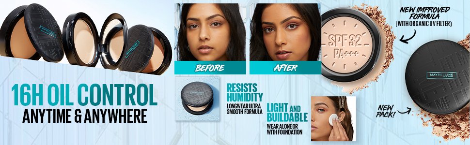 face powder for women, face powder, fit me compact, maybelline compact powder