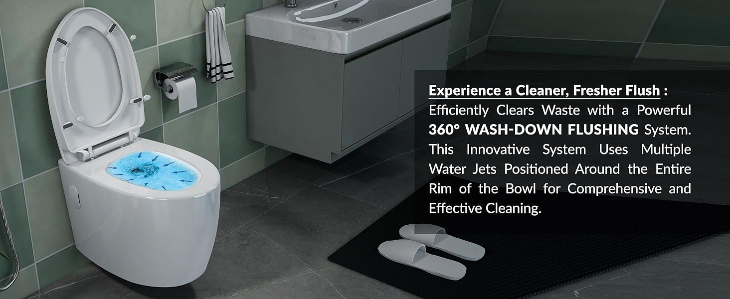 wall mounted toilet commode