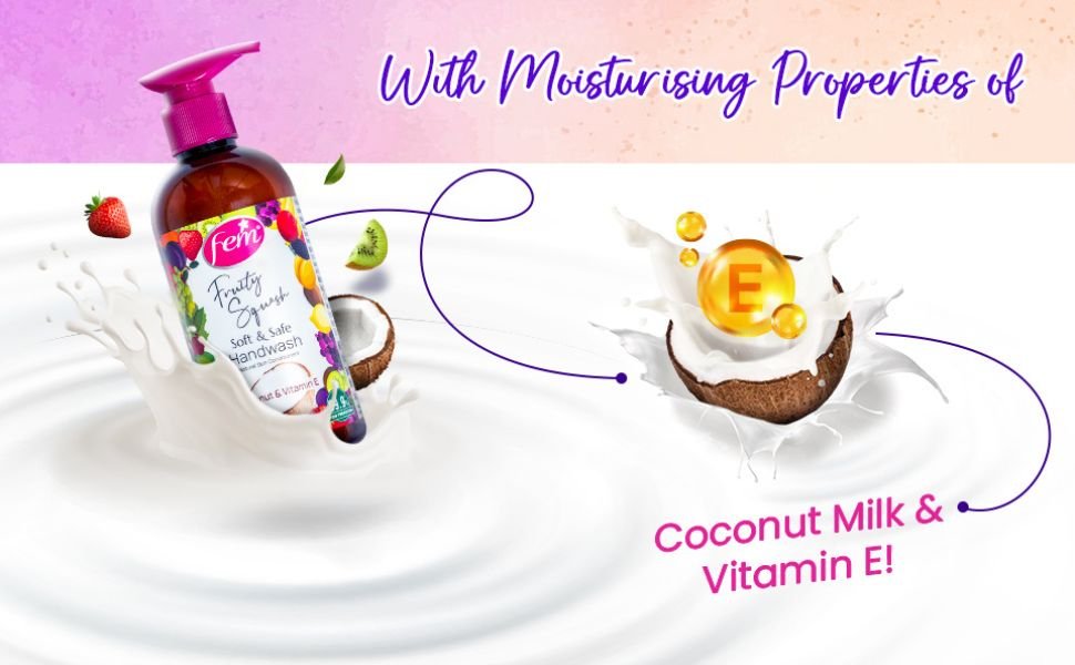 fem handwash, handwash refill, soft handwash, gentle handwash, hand wash, foamy handwash, fem, dabur