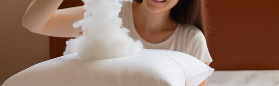 microfiber from the pillow