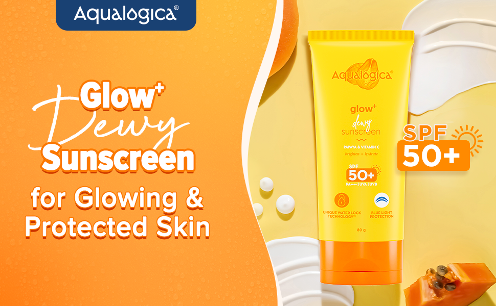 Aqualogica Glow+ Dewy Lightweight &amp; Hydrating Sunscreen