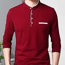 Henley Red Tshirt