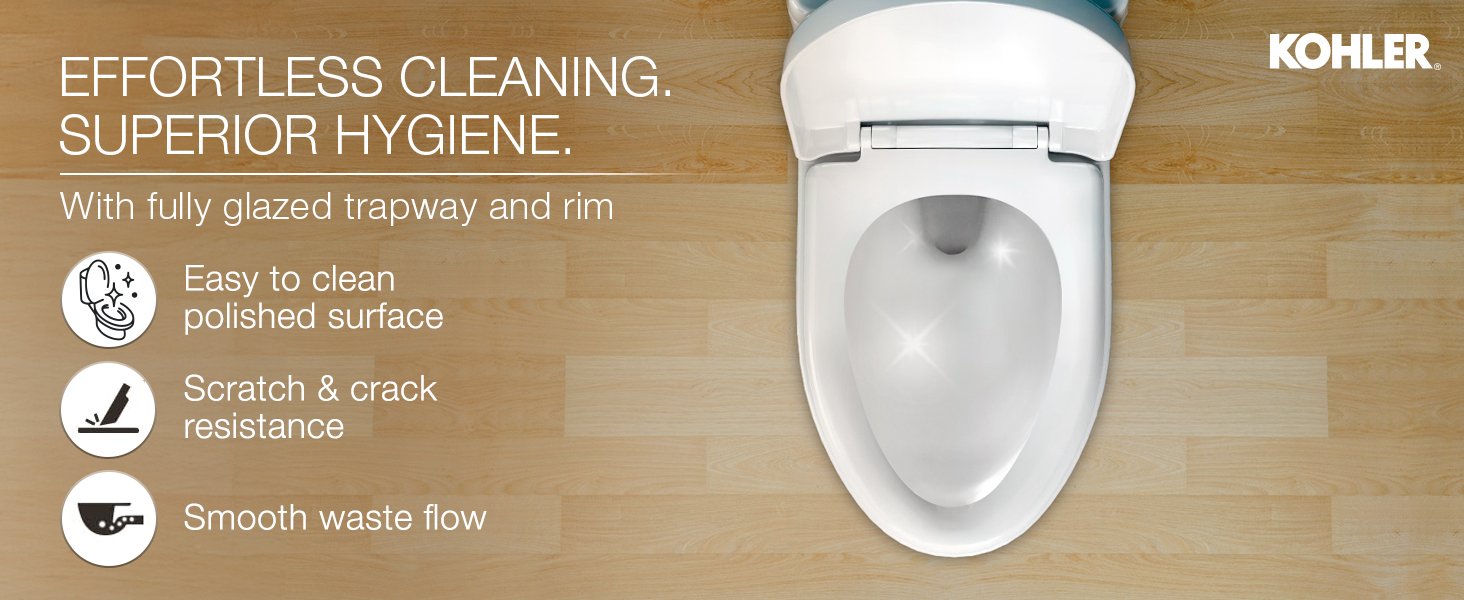 Reach one piece floor mounted toilet commode full glazed